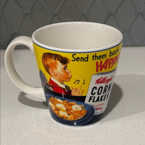 Kellogg's Corn Flakes Vintage Mug - Yellow and White - Picture 2 of 4